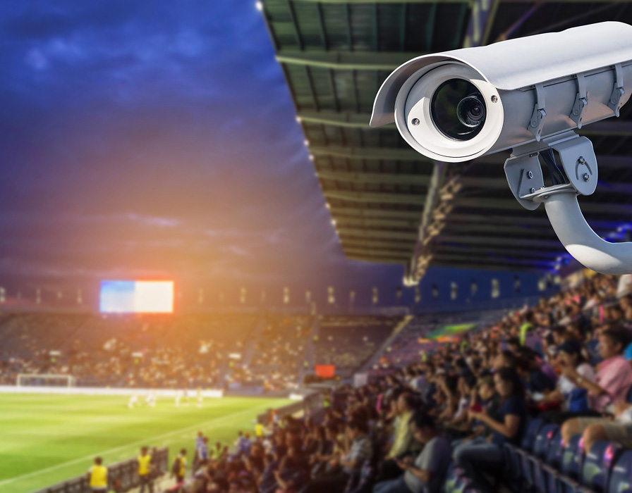 AI-powered crowd monitoring at large venues.